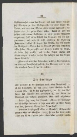 Der Vorsänger