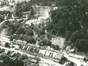 verschiedene Steinbrüche, Werkplätze, Baumaterialien und Bauprojekte, 1932-1958