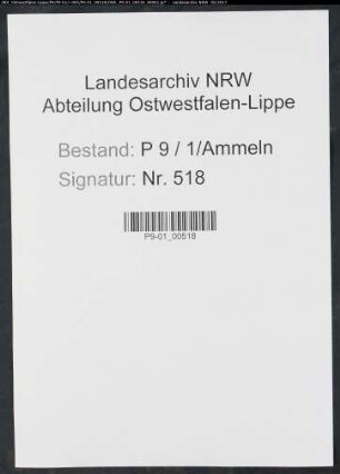 Sterberegister Standesamt Ammeln