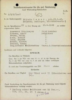 Veser, Wilhelm