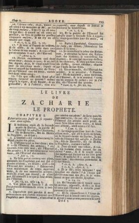 Le Livre De Zacharie Le Prophete