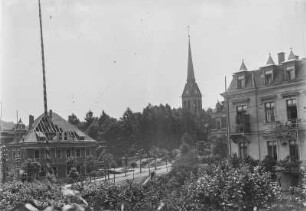 Bad Elster : Bad Elster. Blick zur St.-Trinitatiskirche