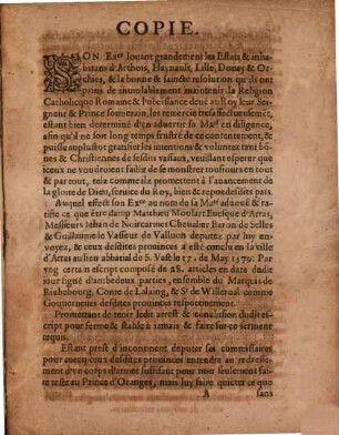 Lettres de M. le Prince d'Orange