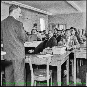 Vortrag von Dr. Rudolf Greifeld (administrativer Geschäftsführer der Kernreaktorbau- und Betriebsgesellschaft (KBB))