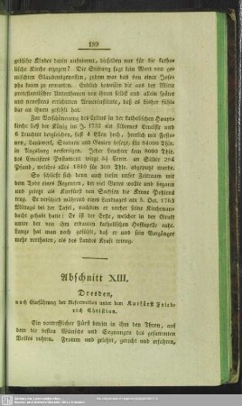 Abschnitt XIII. Dresden, nach Einführung der Reformation unter dem Kurfürst Friedrich Christian