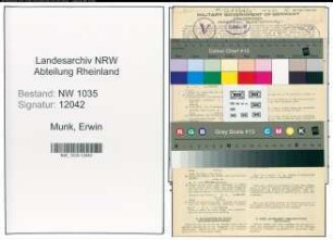 Entnazifizierung Erwin Munk , geb. 10.02.1906 (Steiger)