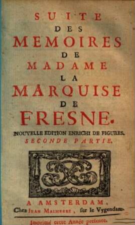 Mémoires de Madame la marquise de Fresne, 2