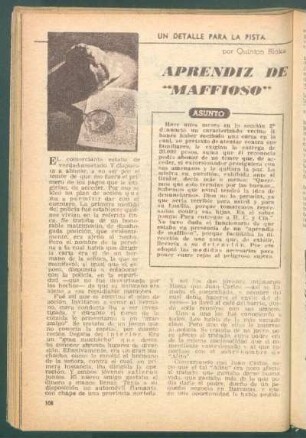 Aprendiz de "maffioso" : Un detalle para la pista