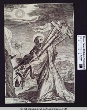 Der Hl. Bernhard trägt die Instrumente der Passion Christi