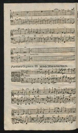 Partitura Organica. III. Ich suche Jesum in dem Bett, [et]c.