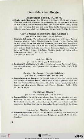 Gemälde alter Meister (Nr. 90-108a)