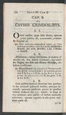 Cap. II. De Caussis Criminialibus