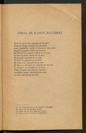 Obras de Ramón Rocabert