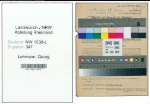 Entnazifizierung Georg Lehmann , geb. 10.09.1897 (Kinobesitzer)