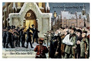 Weihnachts- und Neujahrs-Glückwunschkarten: Nr. 1502: Deutschland, Deutschland über Alles ...
