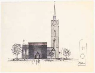 Matthäuskirche, Hannover-List: Ansicht ca. 1:200