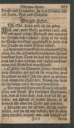 Morgen-Lieder