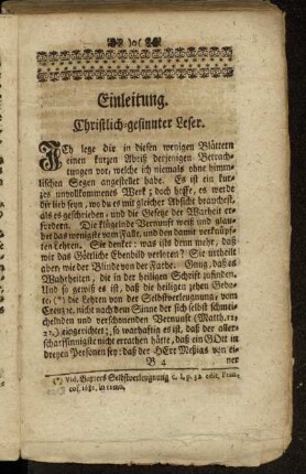 Einleitung. Christlich-gesinnter Leser