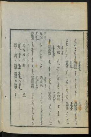 Morin ulha i nimeku jadaha i hacin. uju =馬畜殘疾類 第一