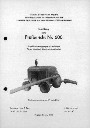 Güllepumpenaggregat SF 1800-70/44