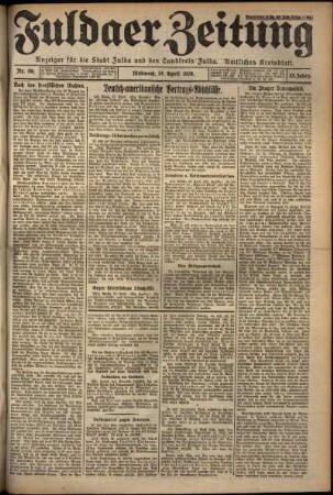 Ausgabe vom Mittwoch, den 25. April 1928.