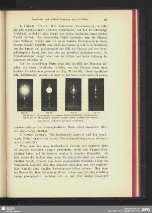 Photographie derselben Lampen mittels hinterkleideter Platten