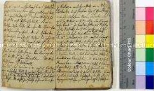 Tagebuch des Friedrich Gieße. Geführt während des russischen Feldzugs (12. April 1812-August 1813). Urschrift