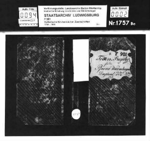 Totenregister vom 13.4.1854 - 1.4.1876