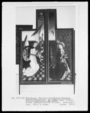 Zwei Flügel eines spätgotischen Altars (Außenseiten)