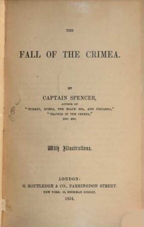 The fall of the Crimea
