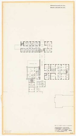 Evangelisches Diakonissenkrankenhaus Bethanien, Berlin-Kreuzberg Umbau. Hauptgebäude: 1. Obergeschoss Zielplanung 1:200