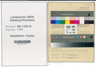 Entnazifizierung Gustav Gieselmann , geb. 18.03.1889 (Orthopaedieschuhmacher)