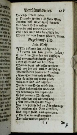 Begräbnuß-Lieder [u.a.]