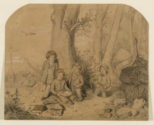 Kinder im Wald