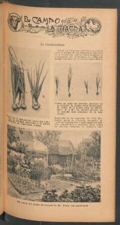 La electrocultura : El campo y la chacra