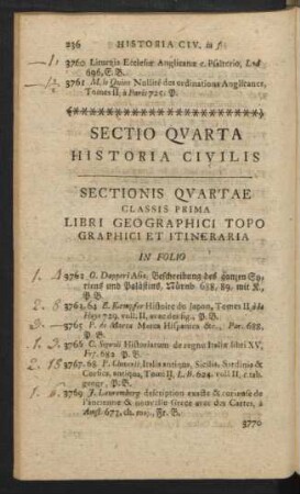 Sectio Quarta Historia Civilis