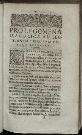 [De Sacra Scriptura in Genere.]