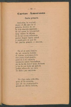 Cartas amorosas