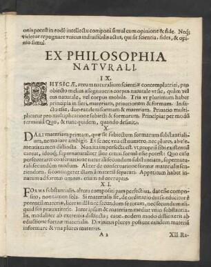 Ex Philosophia Naturali.