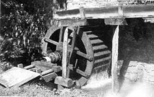 Wittichenau. Schowtschickmühle, Wasserrad