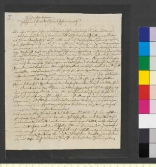 Brief von Hundeshagen, Helfrich Bernhard an Goethe, Johann Wolfgang von