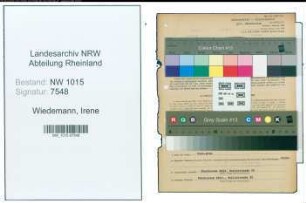 Entnazifizierung Irene Wiedemann , geb. 10.03.1906 (Geschaeftsinhaberin)