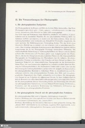 Die photographischen Fachgebiete