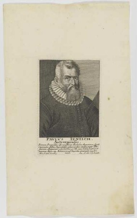 Bildnis des Pavlvs Ienisch