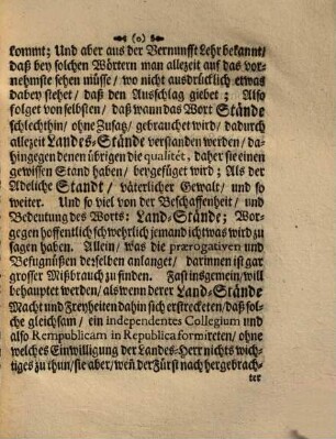 Discurs Von Land-Ständten