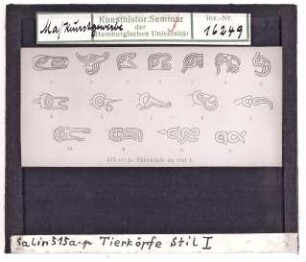 Tierköpfe Stil 1. Germanische Tierornamentik