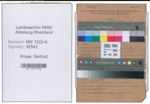 Entnazifizierung Gertrud Kruse , geb. 23.06.1909 ()