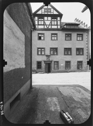 Schmalkalden, Pfaffengasse 26. Wohnhaus. Straßenfront (Teilansicht)