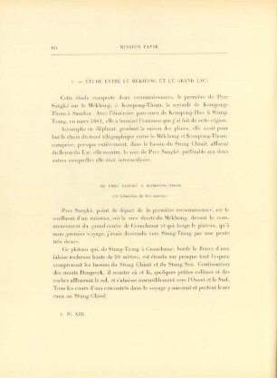 1. Étude entre le Mékhong et le Grand Lac