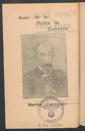 Autor de la Piedra de Escándalo: Martín Coronado - [Fotografía]